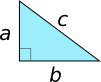 A right triangle